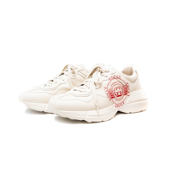 Gucci Rhyton Interlocking Disk Leather Sneakers Women’s Sz 6 Gucci Size  8.5US - Picture 1 of 12